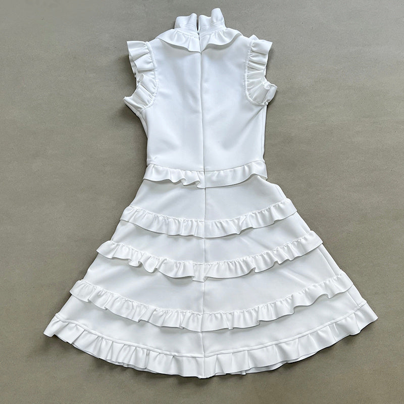 Ruffle Tiered Sleeveless Mini Dress H5822