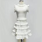 Ruffle Tiered Sleeveless Mini Dress H5822