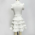 Ruffle Tiered Sleeveless Mini Dress H5822