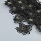 Ruffled Asymmetrical Black Mini Dress H6890