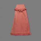 Ruffled Asymmetrical Satin Skirt H7027