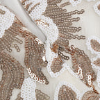 Ruffled Embroidered White Mini Dress H6254