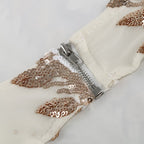 Ruffled Embroidered White Mini Dress H6254