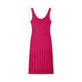 Scoop Neck Knit Midi Dress H6697