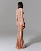Sequin Two-Piece Mermaid Gown H6717
