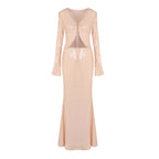 Sequin Two-Piece Mermaid Gown H6717