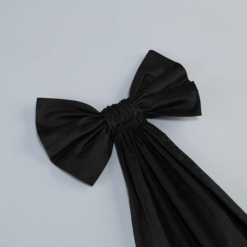 Sequined Backless Bow Maxi Dress H7120
