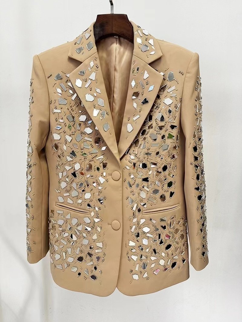 Sequined Blazer Shorts Set H6478
