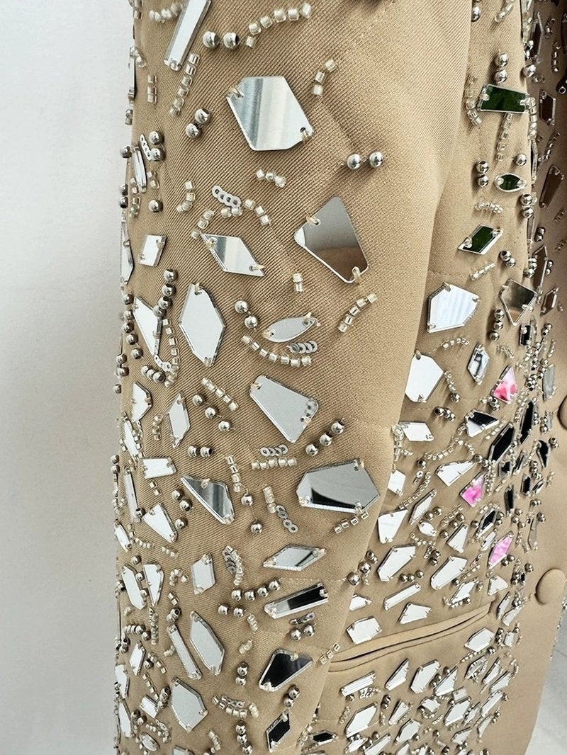 Sequined Blazer Shorts Set H6478