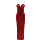 Sequined Bodice Mermaid Evening Gown H4718