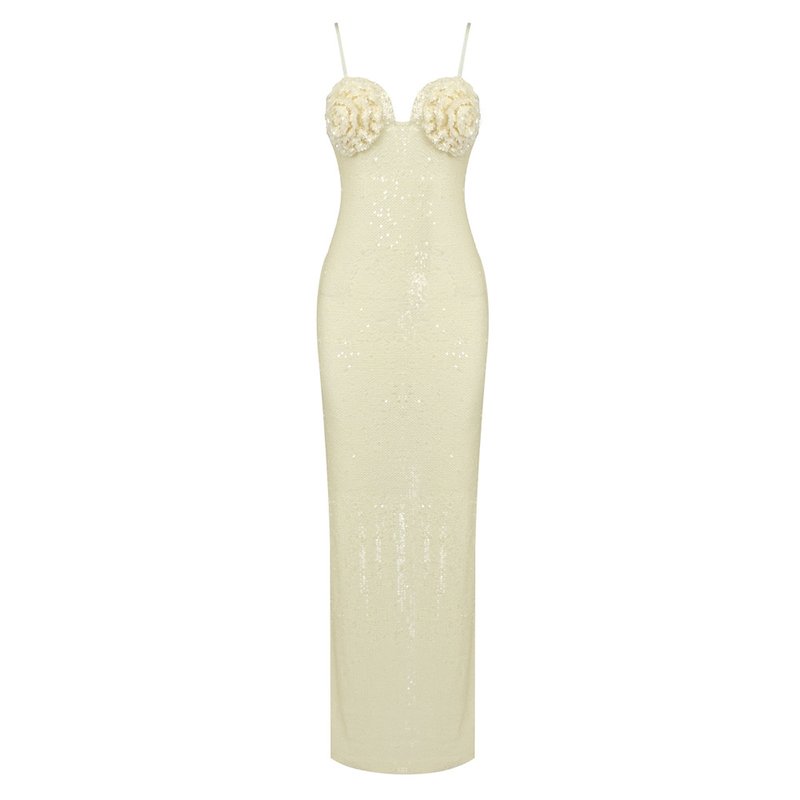 Sequined Bodice Mermaid Evening Gown H4718