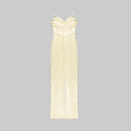 Sequined Bodice Mermaid Evening Gown H4718
