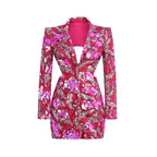 Sequined Floral Blazer Mini Dress H6250