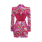 Sequined Floral Blazer Mini Dress H6250