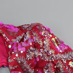 Sequined Floral Blazer Mini Dress H6250