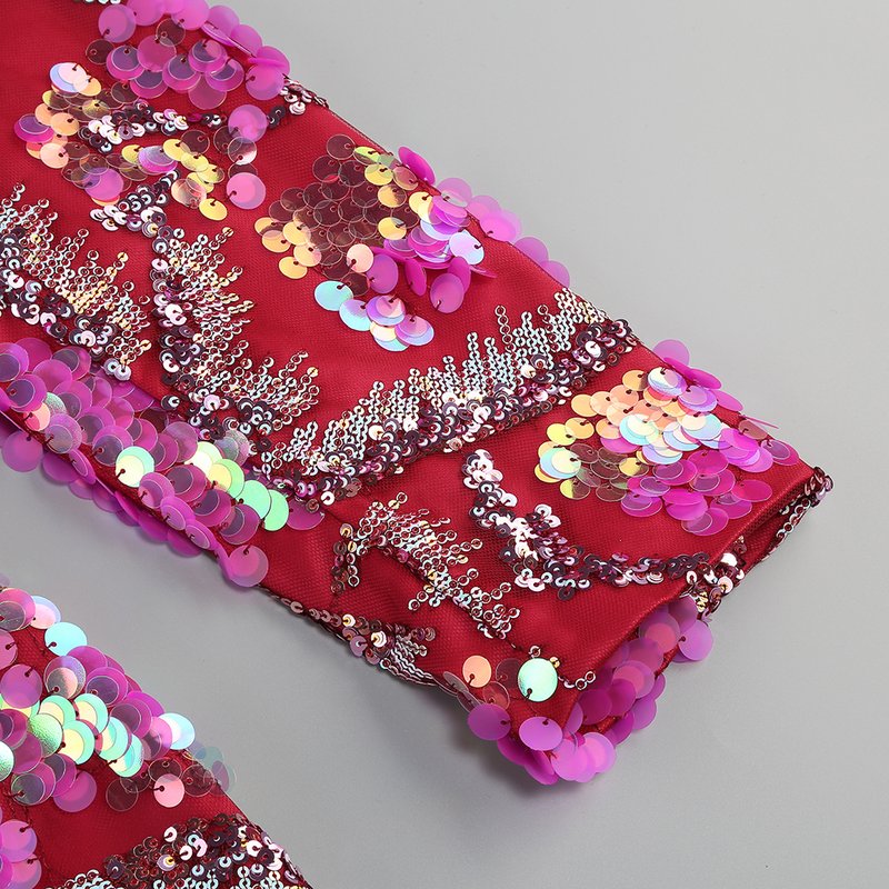 Sequined Floral Blazer Mini Dress H6250