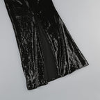 Sequined Halter Neck Maxi Dress H6253