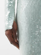 Sequined Long Sleeve Maxi Dress H5550