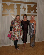 Sequined Mermaid Gown with Pink Feather Cape H6787