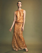 Sequined Sleeveless Maxi Dress H7013