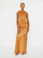 Sequined Sleeveless Maxi Dress H7013
