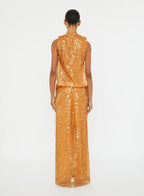 Sequined Sleeveless Maxi Dress H7013