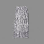 Sequined Strapless Two-Tone Gown H6442