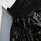 Sequined Tuxedo Blazer Mini Dress H6832