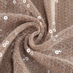 Sequined Two-Tone Bodycon Gown H7110