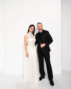Sheer Bodice Pleated Maxi Dress H6866