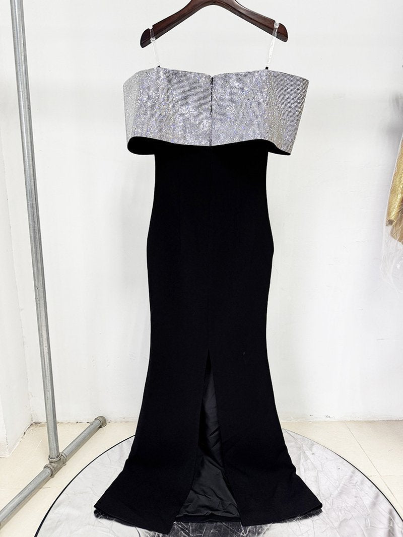 Sheer Knit Sleeveless Maxi Dress H6613
