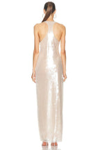 Sheer Knit Sleeveless Maxi Dress H6613