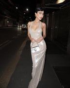 Sheer Knit Sleeveless Maxi Dress H6613
