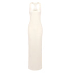 Sheer Knit Sleeveless Maxi Dress H6613