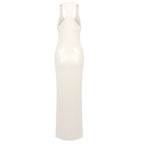 Sheer Knit Sleeveless Maxi Dress H6613