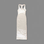 Sheer Knit Sleeveless Maxi Dress H6613
