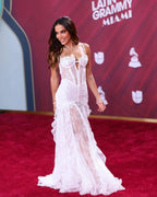 Sheer Lace Mermaid Wedding Gown H6785