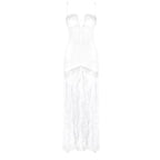 Sheer Lace Mermaid Wedding Gown H6785