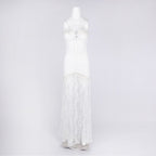 Sheer Lace Mermaid Wedding Gown H6785