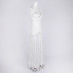 Sheer Lace Mermaid Wedding Gown H6785