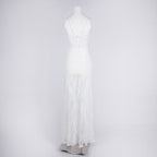 Sheer Lace Mermaid Wedding Gown H6785