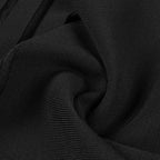 Sheer Panel Black Maxi Dress H6844