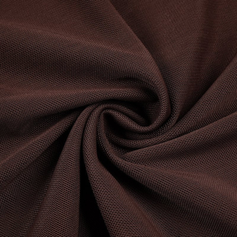 Sheer Ruched Brown Maxi Dress H6615