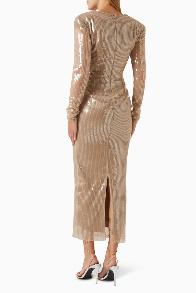 Shimmer Cutout Crop Top & Skirt Set H6176