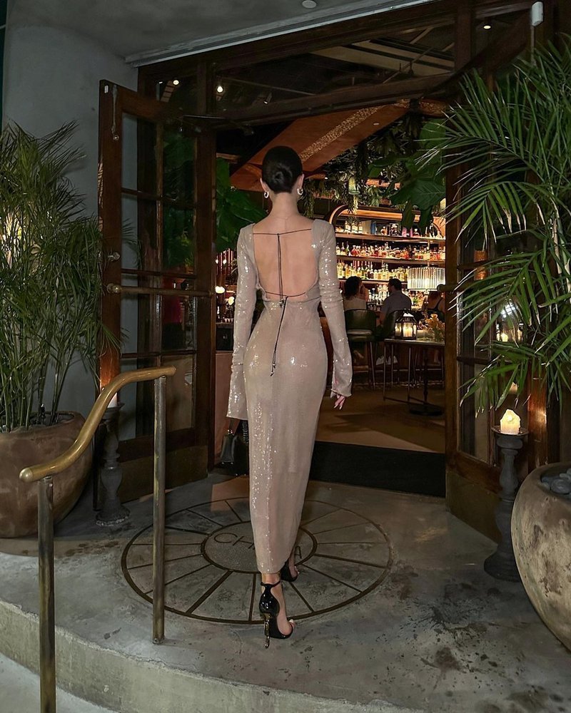 Shimmering Sleeveless Midi Dress H5194