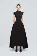 Sleeveless High Neck Maxi Dress H6614