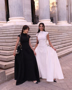 Sleeveless High Neck Maxi Dress H6614