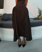 Sleeveless High Neck Maxi Dress H6614