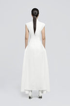 Sleeveless High Neck Maxi Dress H6614