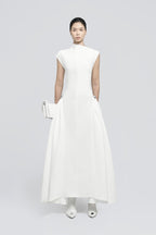 Sleeveless High Neck Maxi Dress H6614